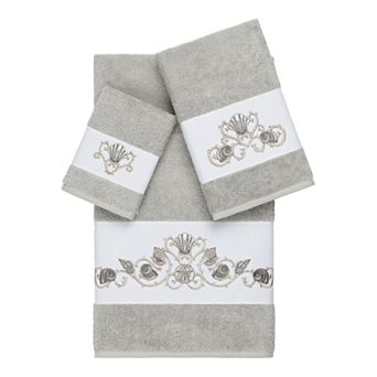 Linum Home Textiles Bella 3 pc Embellished Bath Towel Set