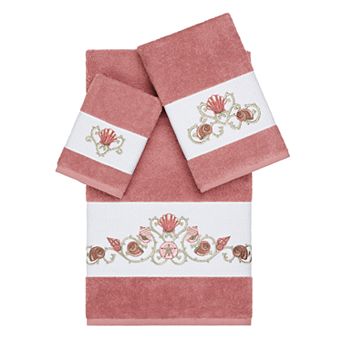Linum Home Textiles Bella 3 pc Embellished Bath Towel Set