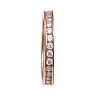PRIMROSE 18k Rose Gold Over Silver Cubic Zirconia Eternity Band