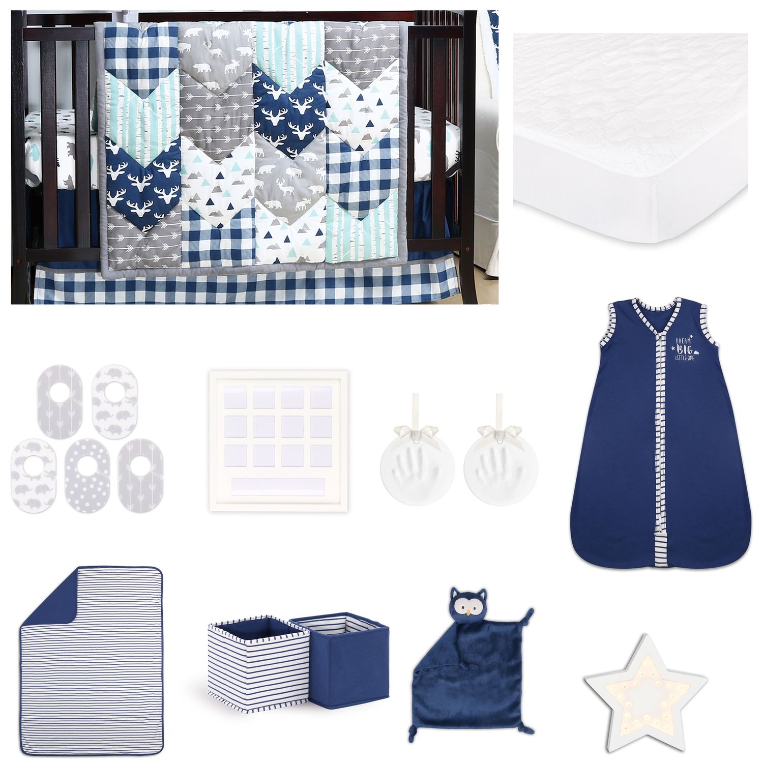 woodland trail baby bedding