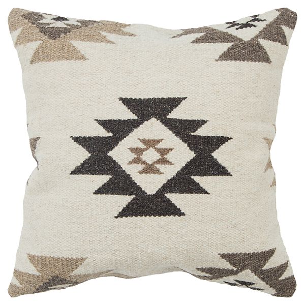 Beige Southwest Transitional Throw Pillow