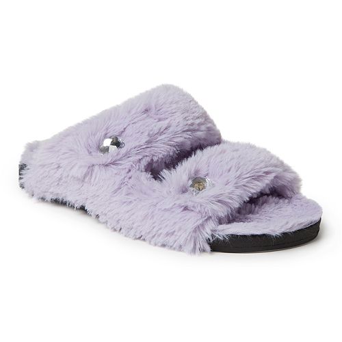 Women's Dearfoams Double Strap Slide Slippers