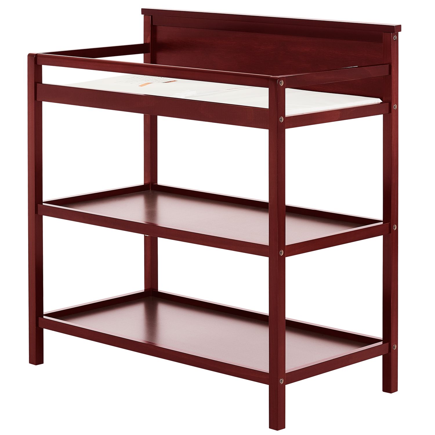 red changing table