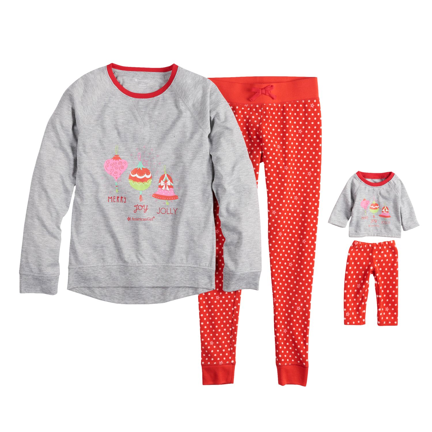 american girl pajamas for girl and doll