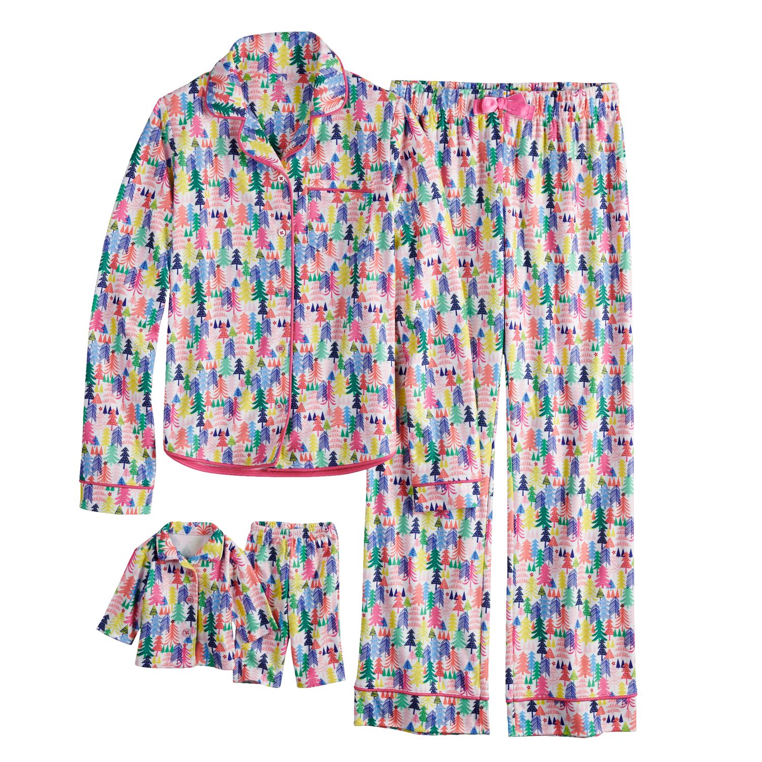 kohls girl and doll pajamas