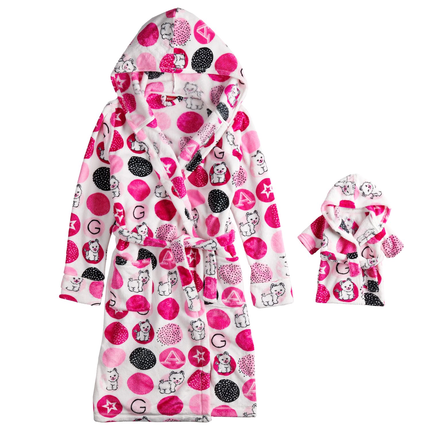 american girl robe set