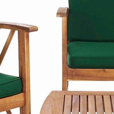Safavieh Fontana Indoor / Outdoor Loveseat, Chair & Coffee Table 4-piece Set