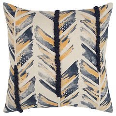 Five Queens Court Bristol 18 Square Decorative Throw Pillow Indigo