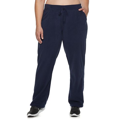 Plus Size Tek Gear® Mid-Rise Microfleece Pants