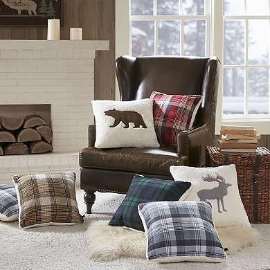 Woolrich Bear Berber Throw Pillow