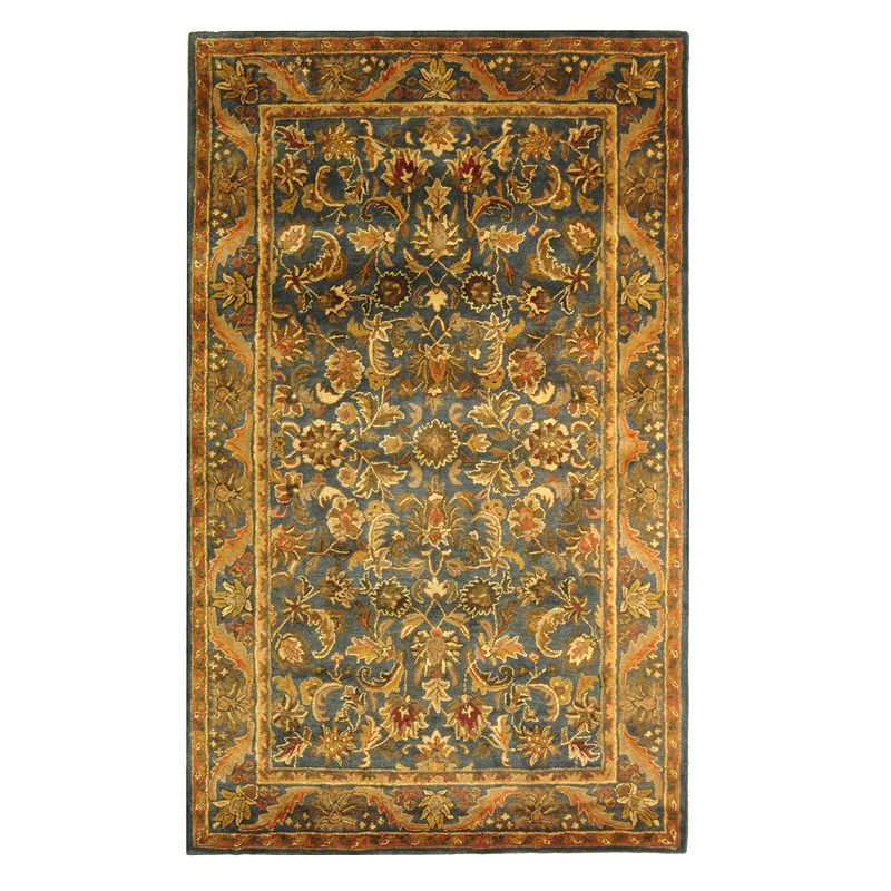 Safavieh Antiquity Jackie Framed Floral Wool Rug, Blue, 8X11 Ft