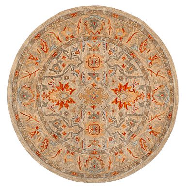 Safavieh Antiquity Amber Framed Floral Wool Rug