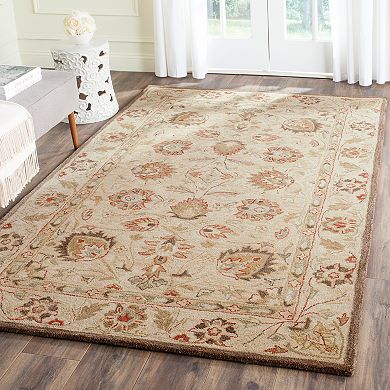 Safavieh Antiquity Margaret Framed Floral Wool Rug