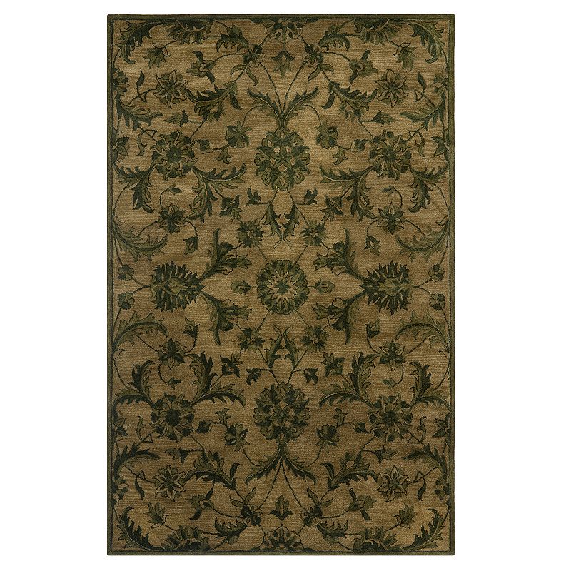 Safavieh Antiquity Kimberly Floral Wool Rug, Green, 6Ft Rnd