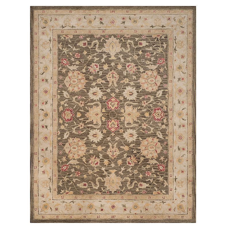 Safavieh Antiquity Marilyn Framed Floral Wool Rug, Green, 2X12 Ft