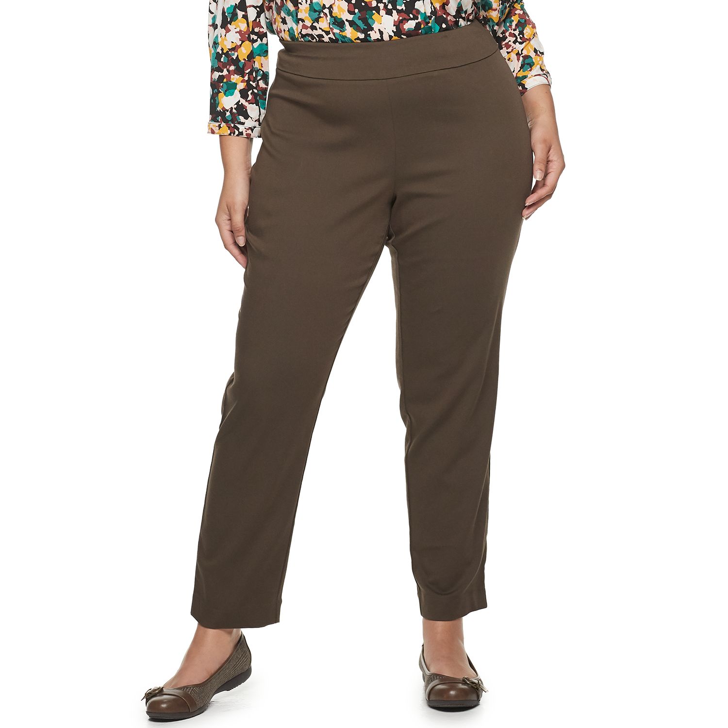 kohls womens pants plus