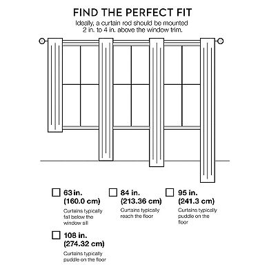 Sun Zero 1-Panel Jorah Thermal Insulated Curtain