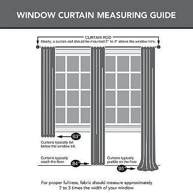 Sun Zero 1-Panel Regina Thermal Insulated Curtain