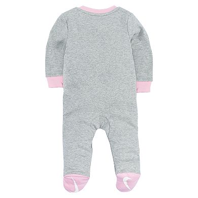 Baby Girl Nike Logo Graphic Footed Coverall