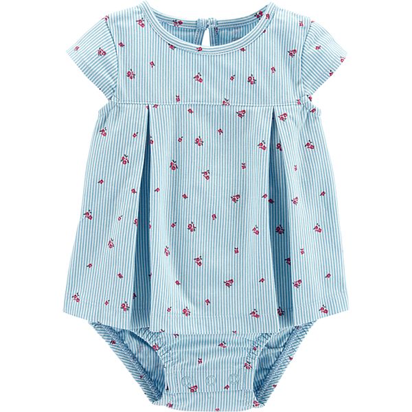 Carters Baby Girls Infant Gingham Sunsuit 