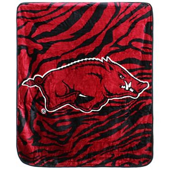 NCAA Arkansas Razorbacks Soft Raschel Throw Blanket
