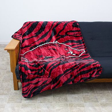 NCAA Arkansas Razorbacks Soft Raschel Throw Blanket