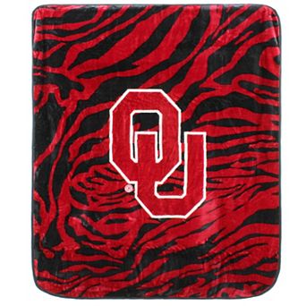 NCAA Oklahoma Sooners Soft Raschel Throw Blanket