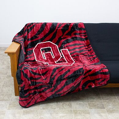 NCAA Oklahoma Sooners Soft Raschel Throw Blanket