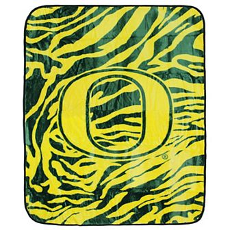 NCAA Oregon Ducks Soft Raschel Throw Blanket
