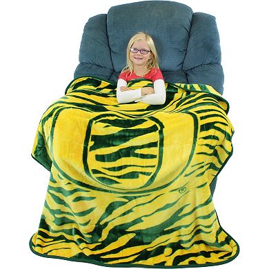 NCAA Oregon Ducks Soft Raschel Throw Blanket