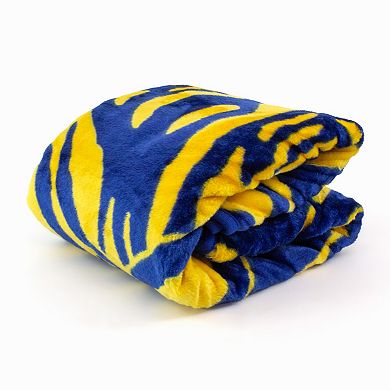 NCAA West Virginia Mountaineers Soft Raschel Throw Blanket