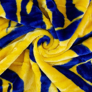 NCAA West Virginia Mountaineers Soft Raschel Throw Blanket