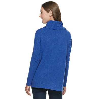 Juniors' SO® Cowlneck Tunic Sweater