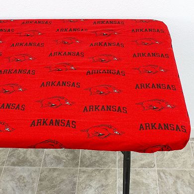 NCAA Arkansas Razorbacks Tailgate Fitted Tablecloth