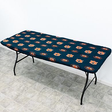 NCAA Auburn Tigers Tailgate Fitted Tablecloth, 72" x 30"