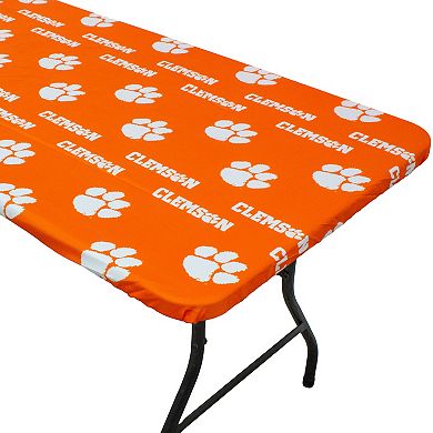 NCAA Clemson Tigers Tailgate Fitted Tablecloth, 72" x 30"