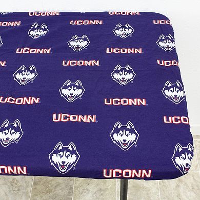 NCAA Uconn Huskies Tailgate Fitted Tablecloth, 72" x 30"