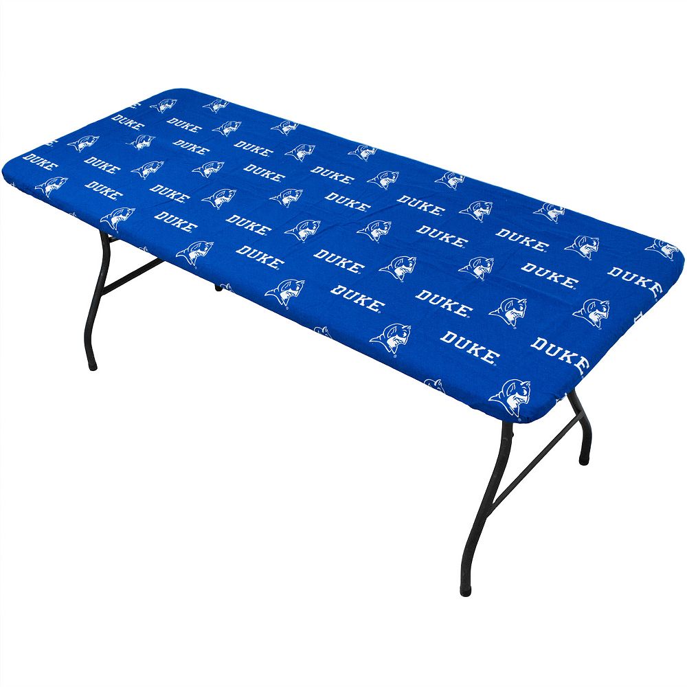 NCAA Duke Blue Devils Tailgate Fitted Tablecloth, 72