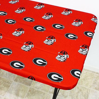 NCAA Georgia Bulldogs Tailgate Fitted Tablecloth