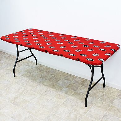 NCAA Georgia Bulldogs Tailgate Fitted Tablecloth