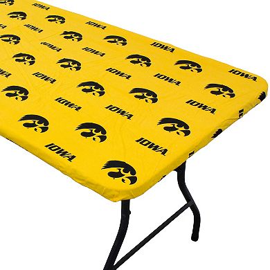 NCAA Iowa Hawkeyes Tailgate Fitted Tablecloth