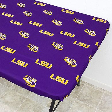 NCAA LSU Tigers Tailgate Fitted Tablecloth, 72" x 30"