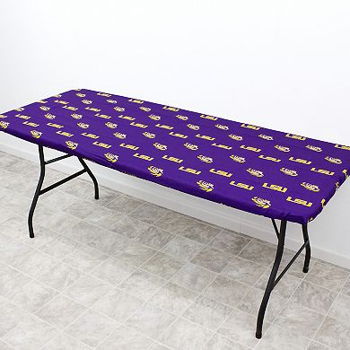 NCAA LSU Tigers Tailgate Fitted Tablecloth, 72" x 30"