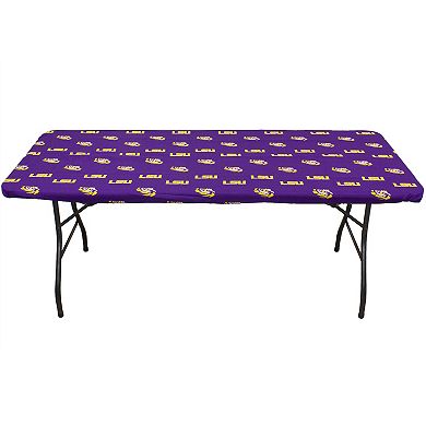 NCAA LSU Tigers Tailgate Fitted Tablecloth, 72" x 30"
