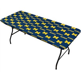 NCAA Michigan Wolverines Tailgate Fitted Tablecloth, 72" x 30"