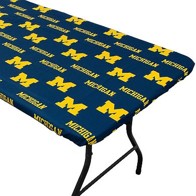 NCAA Michigan Wolverines Tailgate Fitted Tablecloth, 72" x 30"
