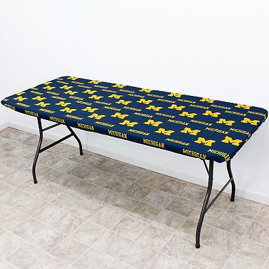 NCAA Michigan Wolverines Tailgate Fitted Tablecloth, 72" x 30"