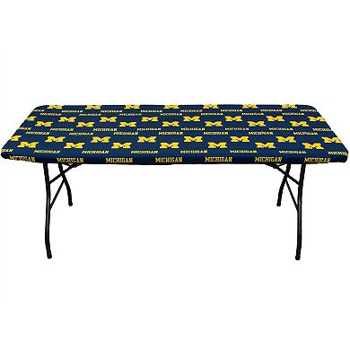 NCAA Michigan Wolverines Tailgate Fitted Tablecloth, 72" x 30"