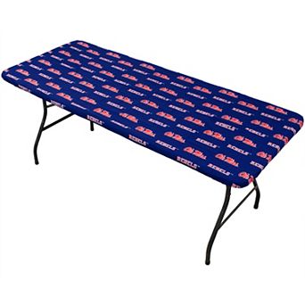 NCAA Ole Miss Rebels Tailgate Fitted Tablecloth, 72" x 30"