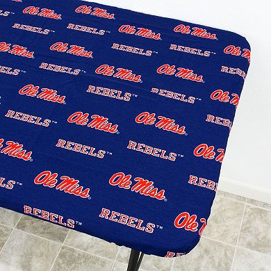 NCAA Ole Miss Rebels Tailgate Fitted Tablecloth, 72" x 30"